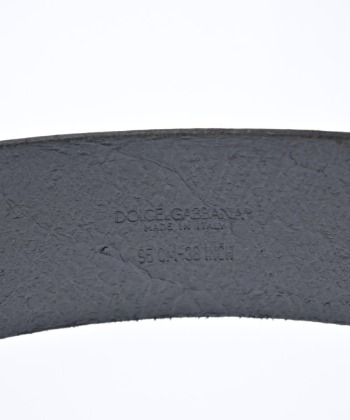 DOLCE&GABBANA（ドルチェアンドガッバーナ）ベルト 黒 サイズ:- メンズ/2200704687691