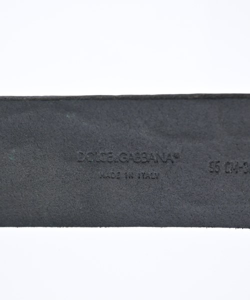 DOLCE&GABBANA（ドルチェアンドガッバーナ）ベルト 黒 サイズ:38 メンズ/2200704687707
