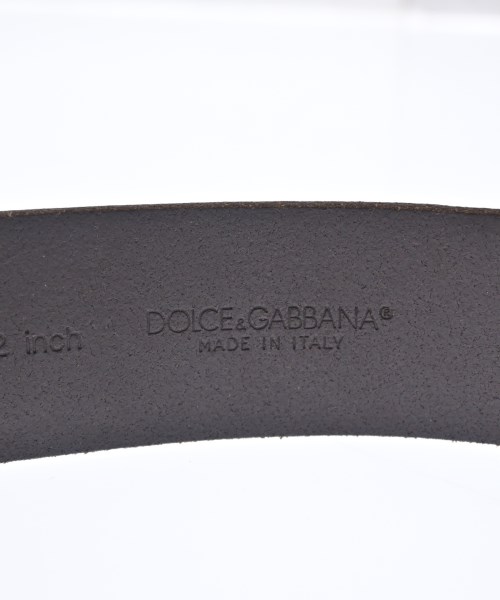 DOLCE&GABBANA（ドルチェアンドガッバーナ）ベルト 茶 サイズ:42 メンズ/2200704687714