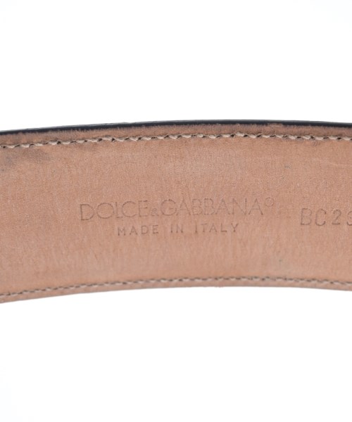 DOLCE&GABBANA（ドルチェアンドガッバーナ）ベルト 黒 サイズ:38 メンズ/2200704687806