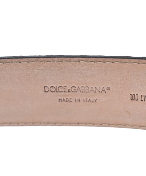 DOLCE&GABBANA（ドルチェアンドガッバーナ）ベルト 黒 サイズ:100 メンズ/2200704687813