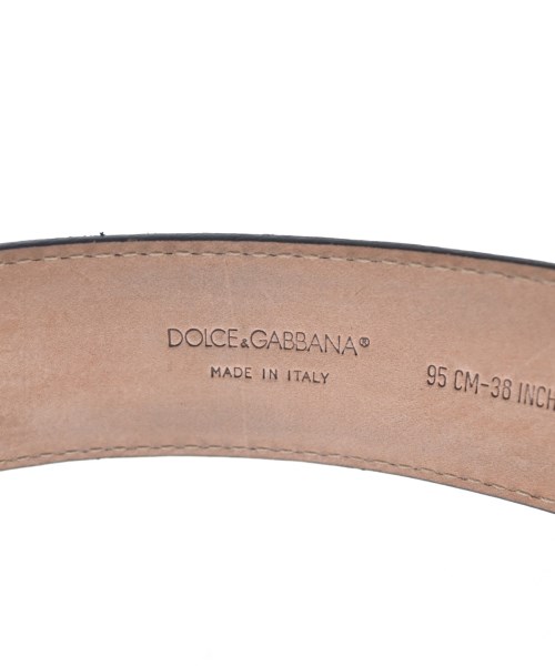 DOLCE&GABBANA（ドルチェアンドガッバーナ）ベルト 黒 サイズ:95 メンズ/2200704687936