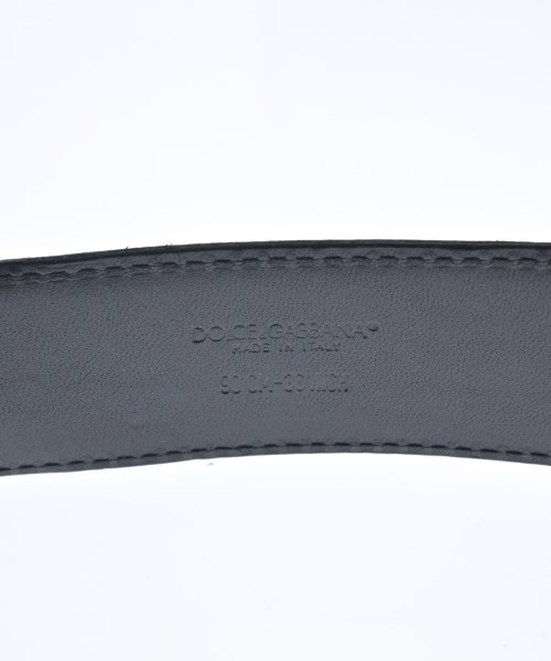 DOLCE&GABBANA（ドルチェアンドガッバーナ）ベルト 黒 サイズ:36 メンズ/2200704687943
