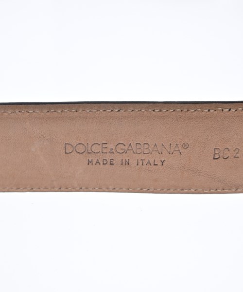 DOLCE&GABBANA（ドルチェアンドガッバーナ）ベルト 黒 サイズ:36 メンズ/2200704687967