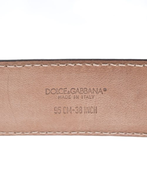 DOLCE&GABBANA（ドルチェアンドガッバーナ）ベルト 茶 サイズ:38 メンズ/2200704715752