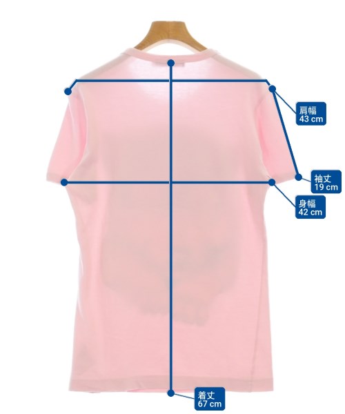 DOLCE&GABBANA（ドルチェアンドガッバーナ）Tシャツ・カットソー ピンク サイズ:46(M位) メンズ/2200705408332