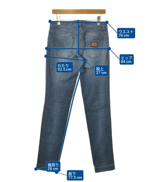 DOLCE&GABBANA（ドルチェアンドガッバーナ）デニムパンツ 青 サイズ:40(M位) レディース/2200703795076