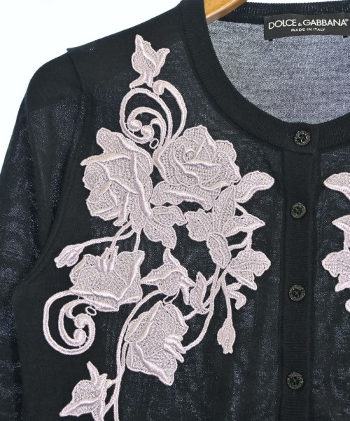 DOLCE&GABBANA（ドルチェアンドガッバーナ）カーディガン 黒 サイズ:36(XS位) レディース/2200705489096