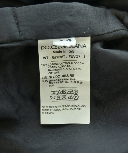 DOLCE&GABBANA（ドルチェアンドガッバーナ）カジュアルシャツ 黒 サイズ:44(S位) メンズ/2200707068022
