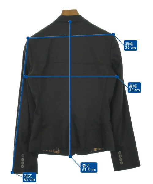 DOLCE&GABBANA（ドルチェアンドガッバーナ）テーラードジャケット 黒 サイズ:40(M位) レディース/2200706306781