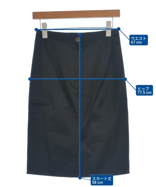 DOLCE&GABBANA（ドルチェアンドガッバーナ）ひざ丈スカート 黒 サイズ:40(M位) レディース/2200706306798