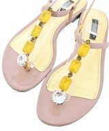 DOLCE&GABBANA（ドルチェアンドガッバーナ）サンダル ベージュ サイズ:EU35(21.5cm位) レディース/2200707425023