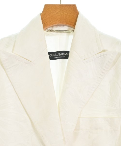 DOLCE&GABBANA（ドルチェアンドガッバーナ）カジュアルジャケット 白 サイズ:38(S位) レディース/2200709932024