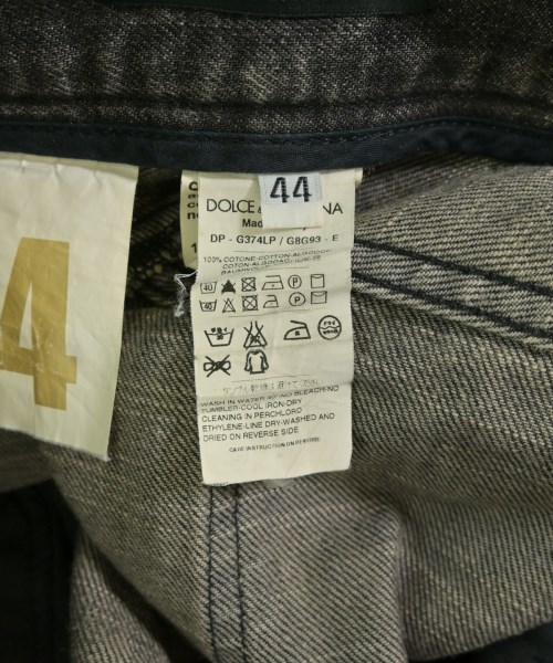 DOLCE&GABBANA（ドルチェアンドガッバーナ）デニムパンツ 黒 サイズ:44(S位) メンズ/2200706395051