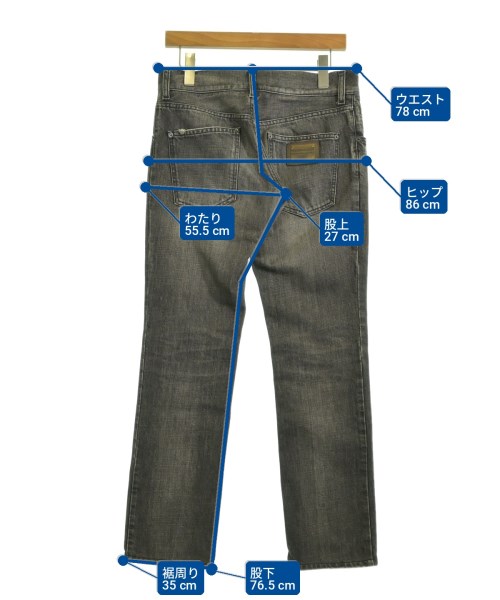 DOLCE&GABBANA（ドルチェアンドガッバーナ）デニムパンツ 黒 サイズ:44(S位) メンズ/2200706395051