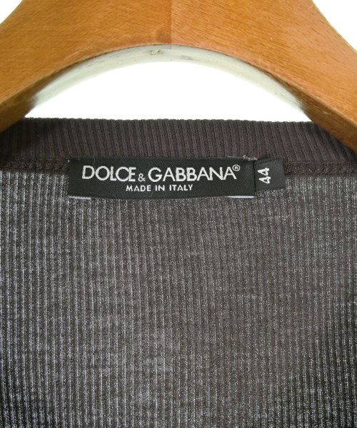 DOLCE&GABBANA（ドルチェアンドガッバーナ）Tシャツ・カットソー 茶 サイズ:44(S位) メンズ/2200706395075