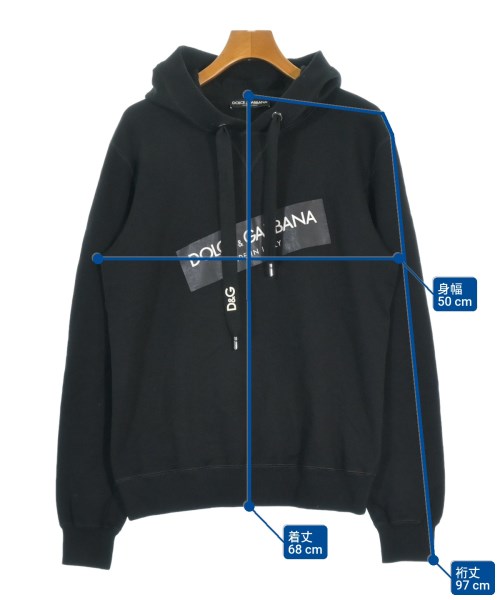DOLCE&GABBANA（ドルチェアンドガッバーナ）パーカー 黒 サイズ:48(L位) メンズ/2200663442041
