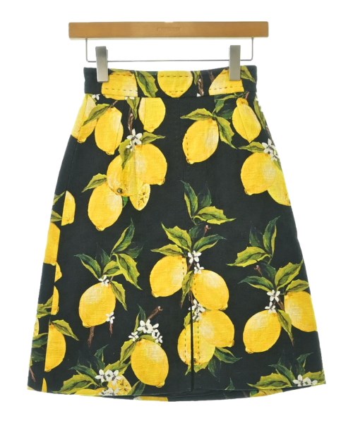 DOLCE&GABBANA(ドルチェアンドガッバーナ)ひざ丈スカート 黒 サイズ:36(XS位)/2200664609092