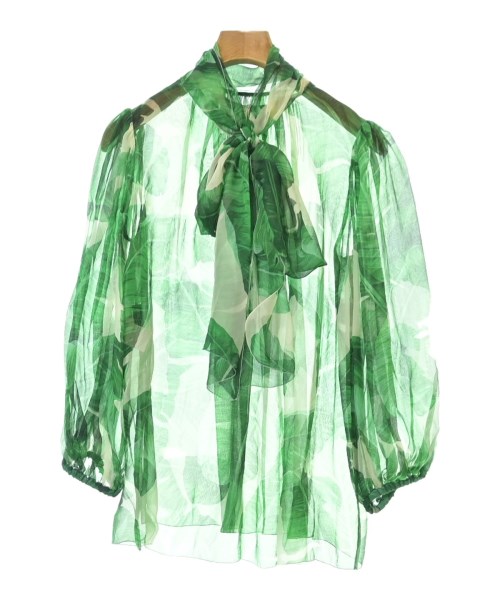 DOLCE&GABBANA（ドルチェアンドガッバーナ）ブラウス 緑 サイズ:36(XS位) レディース/2200664609115