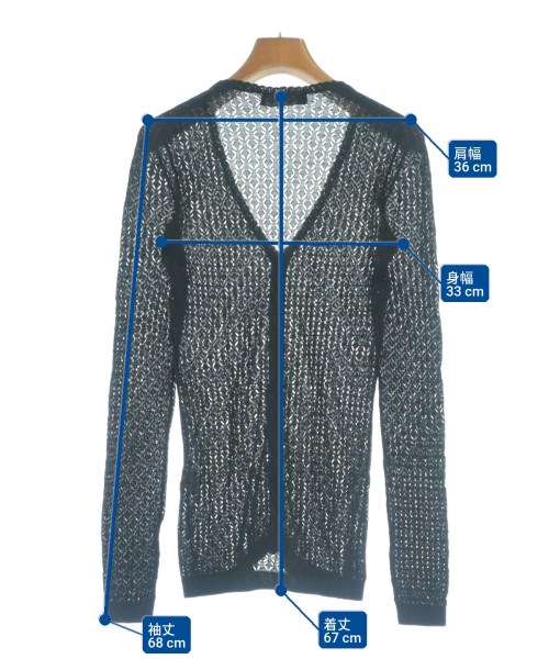 DOLCE&GABBANA（ドルチェアンドガッバーナ）カーディガン 黒 サイズ:36(XS位) レディース/2200664609122