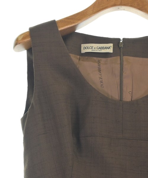 DOLCE&GABBANA（ドルチェアンドガッバーナ）ワンピース 茶 サイズ:40(M位) レディース/2200663931040