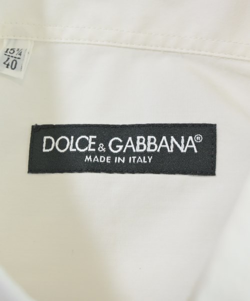 DOLCE&GABBANA（ドルチェアンドガッバーナ）カジュアルシャツ 白 サイズ:40(L位) メンズ/2200666744012