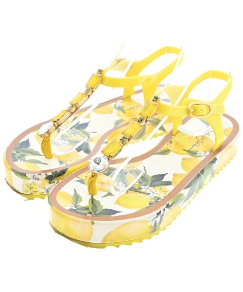 DOLCE&GABBANA(ドルチェアンドガッバーナ)サンダル 黄 サイズ:-(22.5cm位)/2200667183049