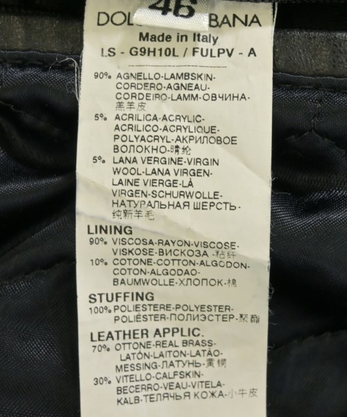 DOLCE&GABBANA（ドルチェアンドガッバーナ）その他 黒 サイズ:46(M位) メンズ/2200668752015