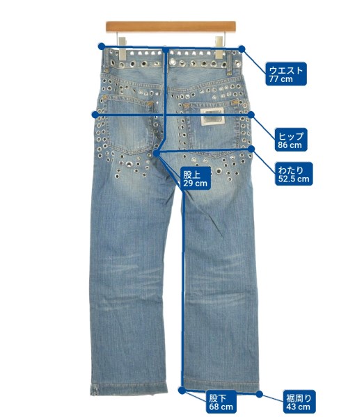 DOLCE&GABBANA（ドルチェアンドガッバーナ）デニムパンツ 青 サイズ:42(XS位) メンズ/2200670312030