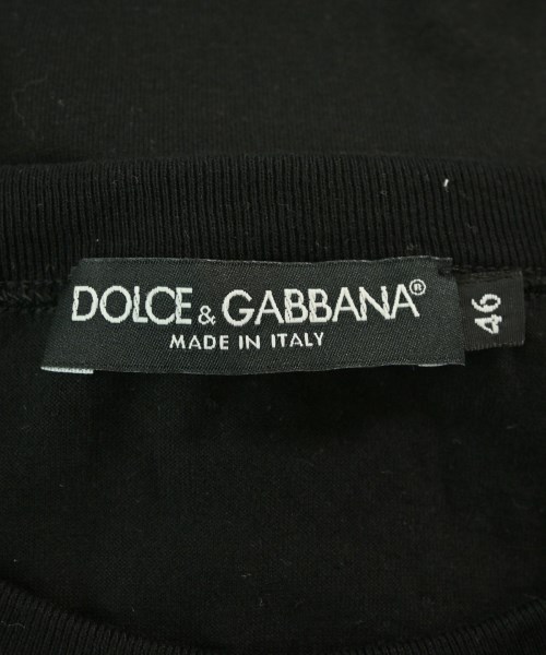 DOLCE&GABBANA（ドルチェアンドガッバーナ）Tシャツ・カットソー 黒 サイズ:46(M位) メンズ/2200672182037