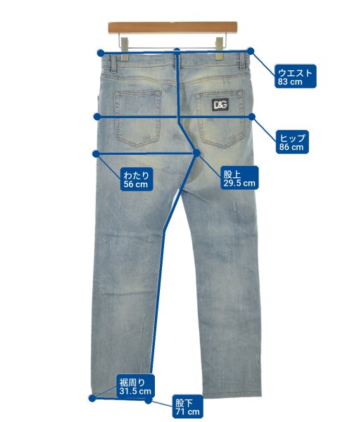 DOLCE&GABBANA（ドルチェアンドガッバーナ）デニムパンツ 青 サイズ:48(L位) メンズ/2200724351046