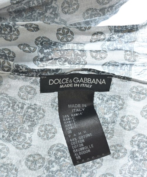 DOLCE&GABBANA（ドルチェアンドガッバーナ）ストール グレー サイズ:- レディース/2200724351053