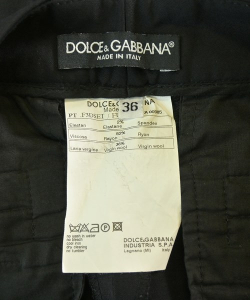 DOLCE&GABBANA（ドルチェアンドガッバーナ）スラックス 黒 サイズ:36(XS位) レディース/2200728683037