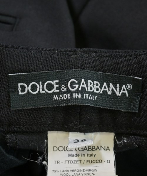 DOLCE&GABBANA（ドルチェアンドガッバーナ）スラックス 黒 サイズ:36(XS位) レディース/2200728683044