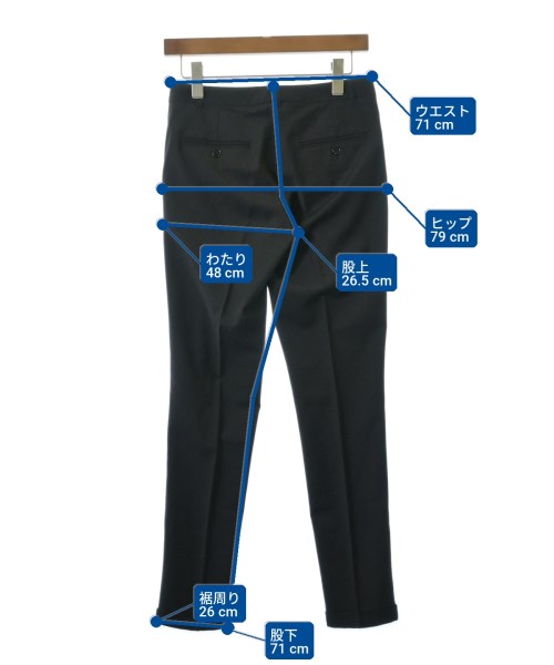 DOLCE&GABBANA（ドルチェアンドガッバーナ）スラックス 黒 サイズ:36(XS位) レディース/2200728683044