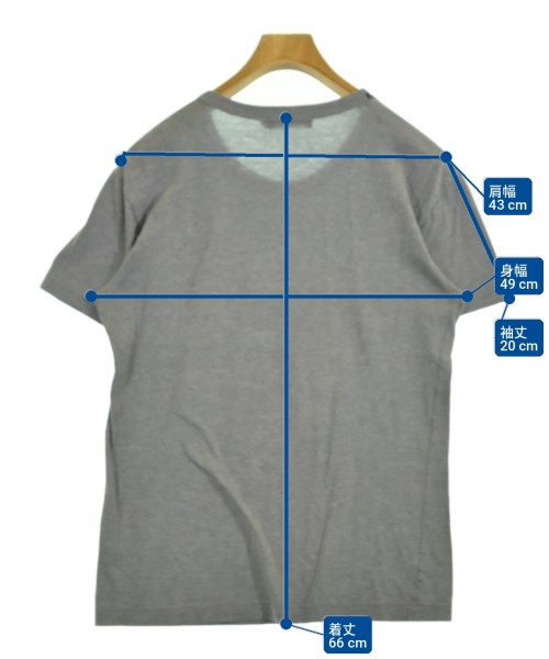 DOLCE&GABBANA（ドルチェアンドガッバーナ）Tシャツ・カットソー グレー サイズ:44(S位) メンズ/2200729177108