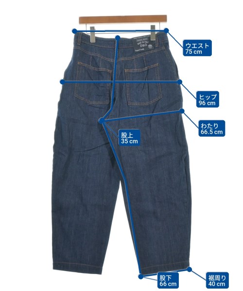 DOLCE&GABBANA（ドルチェアンドガッバーナ）デニムパンツ 紺 サイズ:46(XL位) レディース/2200731417094