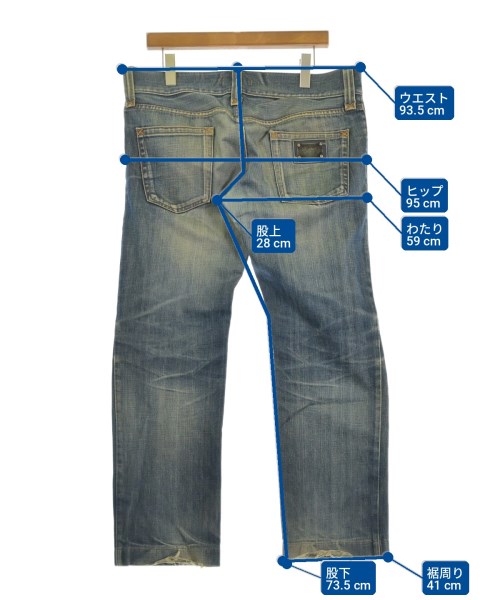 DOLCE&GABBANA（ドルチェアンドガッバーナ）デニムパンツ 青 サイズ:50(XL位) メンズ/2200731487028