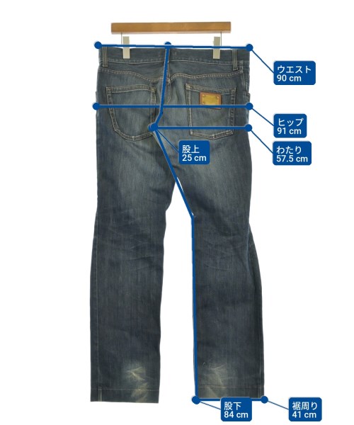 DOLCE&GABBANA（ドルチェアンドガッバーナ）デニムパンツ 青 サイズ:48(L位) メンズ/2200731487035