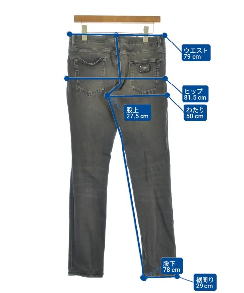 DOLCE&GABBANA（ドルチェアンドガッバーナ）デニムパンツ グレー サイズ:50(XL位) メンズ/2200731154128