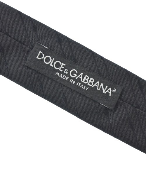 DOLCE&GABBANA（ドルチェアンドガッバーナ）ネクタイ 黒 サイズ:- メンズ/2200725323172