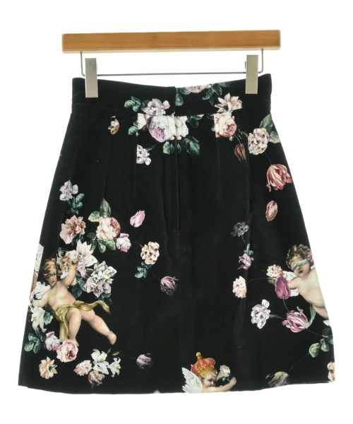 DOLCE&GABBANA（ドルチェアンドガッバーナ）ミニスカート 黒 サイズ:38(S位) レディース/2200720820072