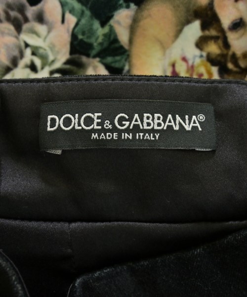 DOLCE&GABBANA（ドルチェアンドガッバーナ）ミニスカート 黒 サイズ:38(S位) レディース/2200720820072