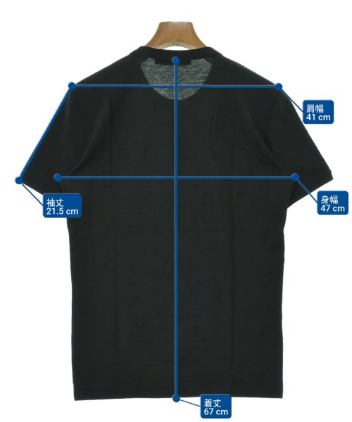 DOLCE&GABBANA（ドルチェアンドガッバーナ）Tシャツ・カットソー 黒 サイズ:44(S位) メンズ/2200720907025