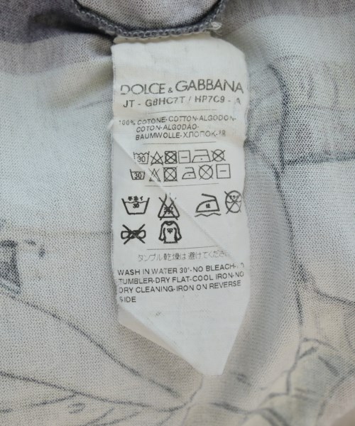 DOLCE&GABBANA（ドルチェアンドガッバーナ）Tシャツ・カットソー グレー サイズ:46(M位) メンズ/2200721623115