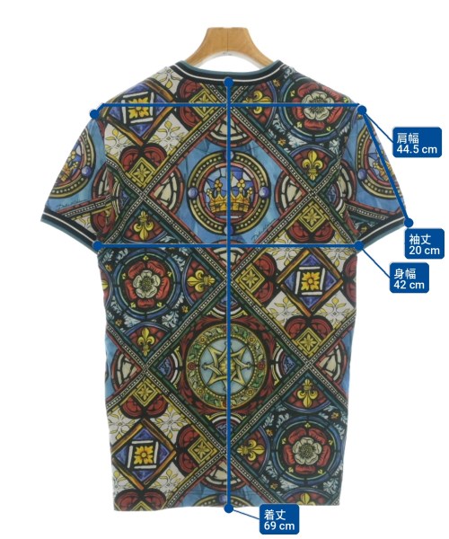 DOLCE&GABBANA（ドルチェアンドガッバーナ）Tシャツ・カットソー 青 サイズ:46(M位) メンズ/2200721855028