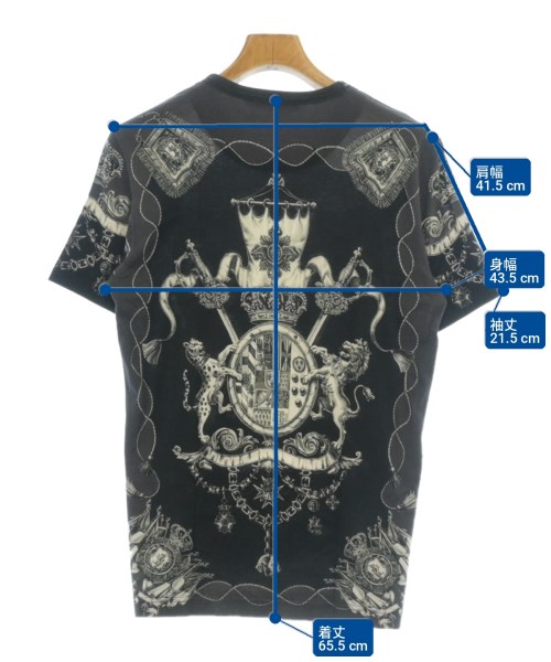 DOLCE&GABBANA（ドルチェアンドガッバーナ）Tシャツ・カットソー 黒 サイズ:46(M位) メンズ/2200721855035