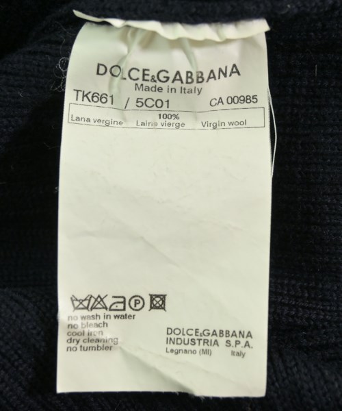 DOLCE&GABBANA（ドルチェアンドガッバーナ）ニット・セーター 紺 サイズ:48(L位) メンズ/2200720141047