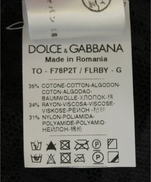 DOLCE&GABBANA（ドルチェアンドガッバーナ）カジュアルシャツ 黒 サイズ:38(S位) レディース/2200718583071
