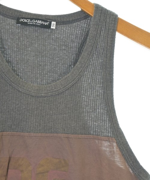 DOLCE&GABBANA（ドルチェアンドガッバーナ）タンクトップ グレー サイズ:50(XL位) メンズ/2200725569297